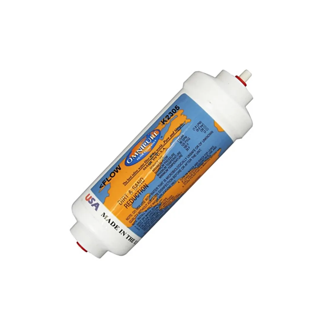 In-Line Sediment Filter, 6", 5 Micron, 1/4" FQ (#080054)